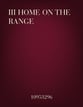 Home on the Range Instrumental Parts choral sheet music cover